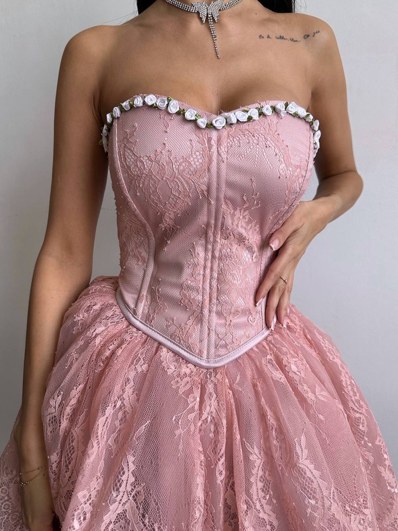 Романтичний комплект із корсета та мереживної спідниці ✨ | PUSHKA SHOP