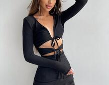 Трикотажна сукня з присбореною спідницею | PUSHKA SHOP