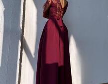 Сукня максі з мереживом  | PUSHKA SHOP