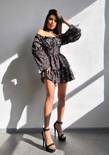 Сукня з чокером | PUSHKA SHOP