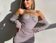 Сяюча корсетна сукня бюстьє Сяюча корсетна сукня бюстьє | PUSHKA SHOP