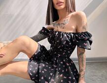 Сукня- міні у квітковий принт Сукня- міні у квітковий принт | PUSHKA SHOP