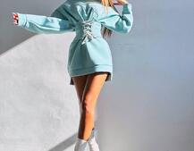 Тепле затишне худі over-size на флісі + корсет на шнурівці Можна носити з корсетом та без Тепле затишне худі over-size на флісі + корсет на шнурівці Можна носити з корсетом та без | PUSHKA SHOP