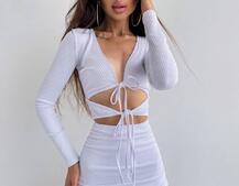 Трикотажна сукня з присбореною спідницею | PUSHKA SHOP