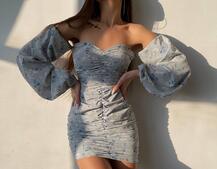 Сукня з квітковим принтом та драпіруванням   Сукня з квітковим принтом та драпіруванням   | PUSHKA SHOP