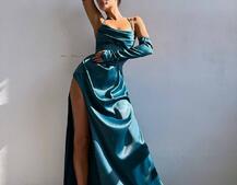 Комплект: корсет з рукавичками + спідниця максі з драпіруванням   Комплект: корсет з рукавичками + спідниця максі з драпіруванням   | PUSHKA SHOP