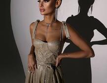 ✨Блискуча сукня максі з чашечками ✨ | PUSHKA SHOP