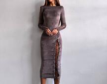 Оксамитова сукня міді зі шнурівкою | PUSHKA SHOP