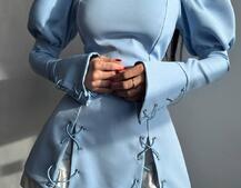 Сукня з об'ємними рукавами + спідниця з воланами Сукня з об'ємними рукавами + спідниця з воланами | PUSHKA SHOP