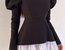 Сукня з об'ємними рукавами + спідниця з воланами Сукня з об'ємними рукавами + спідниця з воланами | PUSHKA SHOP