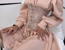 Приталена сорочка на плічках+  мереживний корсет Приталена сорочка на плічках+  мереживний корсет | PUSHKA SHOP