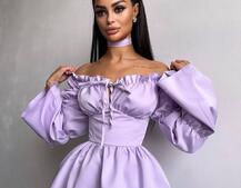 Сукня з чокером  Сукня з чокером  | PUSHKA SHOP