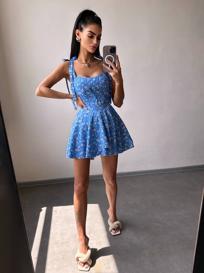 Корсетна сукня з подвійною спідницею  Корсетна сукня з подвійною спідницею  | PUSHKA SHOP