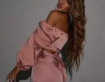 Атласний комплект, бахромою зі стразами  Ручна робота, прикраса пришита  Атласний комплект, бахромою зі стразами  Ручна робота, прикраса пришита  | PUSHKA SHOP