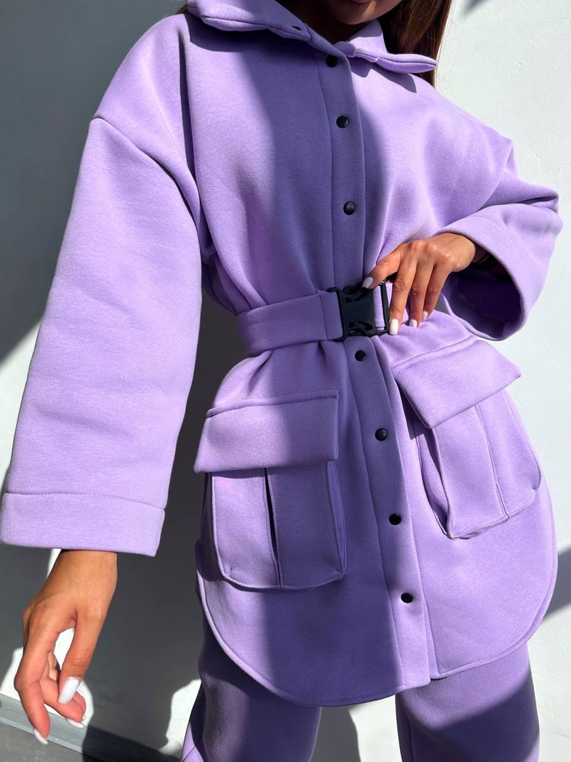 Комплект: тепла сорочка на кнопках + джоггери Комплект: тепла сорочка на кнопках + джоггери | PUSHKA SHOP