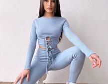 Трикотажний комплект: корсетний топ + легінси Трикотажний комплект: корсетний топ + легінси | PUSHKA SHOP