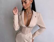 Комплект: сукня піджак + корсет  | PUSHKA SHOP