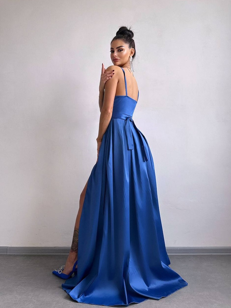 Атласна сукня максі  Атласна сукня максі  | PUSHKA SHOP