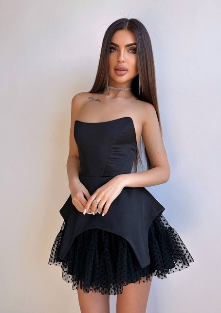 Атласна корсетна сукня  Атласна корсетна сукня  | PUSHKA SHOP