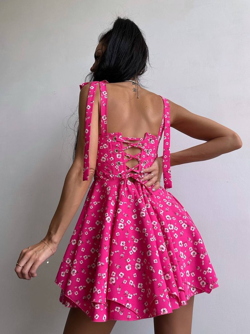 Корсетна сукня з подвійною спідницею  Корсетна сукня з подвійною спідницею  | PUSHKA SHOP