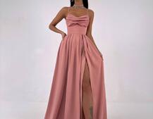 Атласний комплект: корсет + спідниця максі  | PUSHKA SHOP