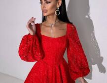 Мереживна сукня з корсетним верхом та пишною подвійною спідницею  Мереживна сукня з корсетним верхом та пишною подвійною спідницею  | PUSHKA SHOP