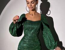 Сяючий комплект: корсет + спідниця міні з драпіруванням Сяючий комплект: корсет + спідниця міні з драпіруванням | PUSHKA SHOP