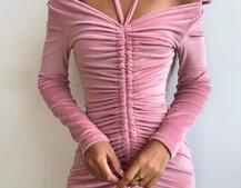 Оксамитова сукня  із зав'язкою на шию з трояндою | PUSHKA SHOP