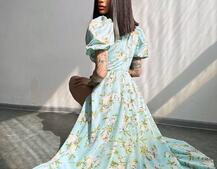 Сукня- міді  з квітковим принтом Сукня- міді  з квітковим принтом | PUSHKA SHOP