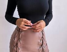 Комплект: топ + спідниця міді  Комплект: топ + спідниця міді  | PUSHKA SHOP