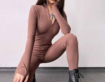 Облягаючий трикотажний комбінезон  Облягаючий трикотажний комбінезон  | PUSHKA SHOP