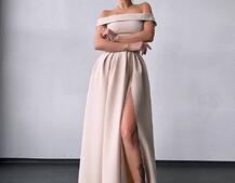 Сукня максі з відкритими плечима  Сукня максі з відкритими плечима  | PUSHKA SHOP