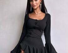 Сукня з з воланами на ґудзиках  Сукня з з воланами на ґудзиках  | PUSHKA SHOP