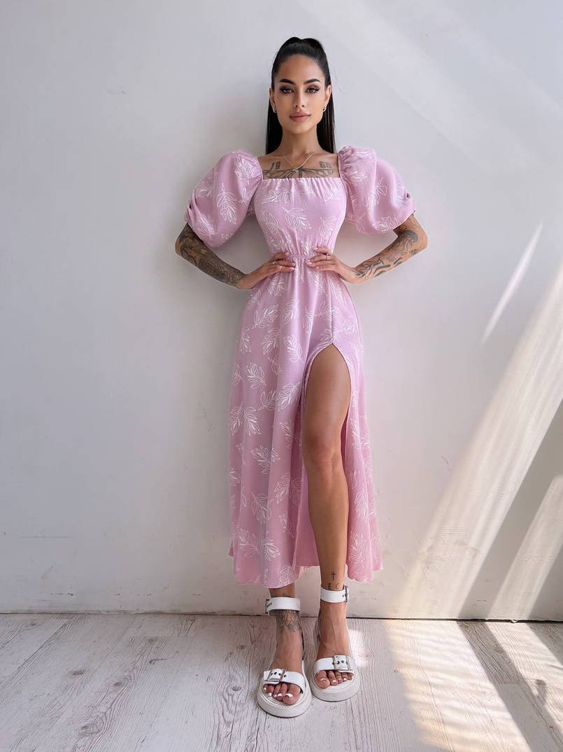 Улюблена сукня міді зі шнурівкою на спинці в нових кольорах Улюблена сукня міді зі шнурівкою на спинці в нових кольорах | PUSHKA SHOP