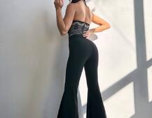 Комплект: піджак + комбінезон кльош  Комплект: піджак + комбінезон кльош  | PUSHKA SHOP