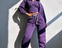 Комплект на флісі : худі з елементами корсету + штани  Комплект на флісі : худі з елементами корсету + штани  | PUSHKA SHOP