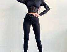 Трикотажний комплект: корсетний топ + легінси Трикотажний комплект: корсетний топ + легінси | PUSHKA SHOP