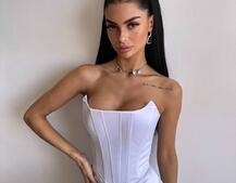 Корсетна сукня міді  | PUSHKA SHOP