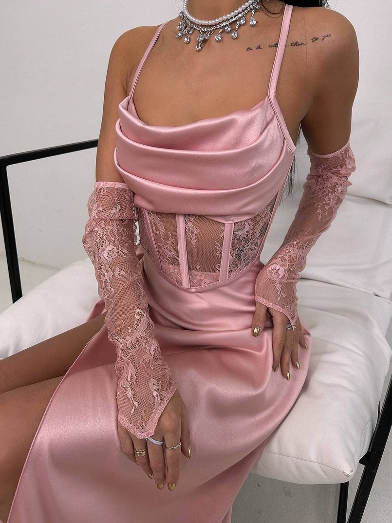 Комплект: корсет+ рукавички + спідниця максі Комплект: корсет+ рукавички + спідниця максі | PUSHKA SHOP