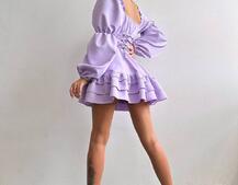 Сукня з воланами на ґудзиках  Сукня з воланами на ґудзиках  | PUSHKA SHOP