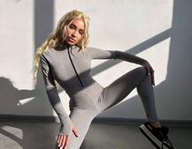 Трикотажний комбінезон з відкритою спиною  Трикотажний комбінезон з відкритою спиною  | PUSHKA SHOP