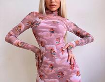 Міні сукня з принтом  Міні сукня з принтом  | PUSHKA SHOP