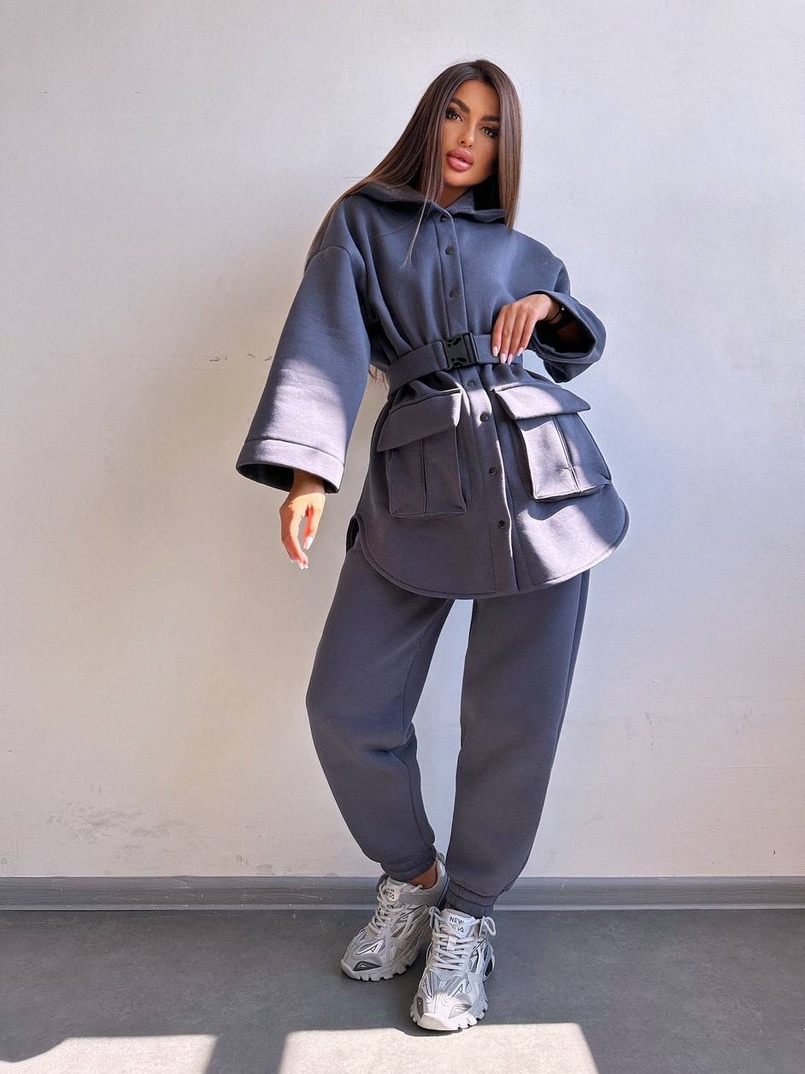 Комплект: тепла сорочка на кнопках + джоггери Комплект: тепла сорочка на кнопках + джоггери | PUSHKA SHOP