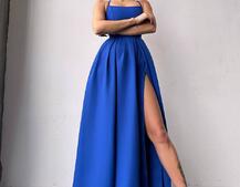 Сукня максі  зі шнурівкою на спинці Сукня максі  зі шнурівкою на спинці | PUSHKA SHOP