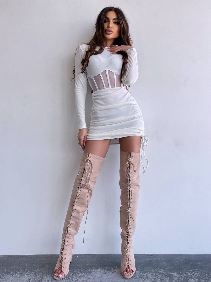 Сукня-міні  з елементами корсету  Довжину спідниці можна регулювати  Сукня-міні  з елементами корсету  Довжину спідниці можна регулювати  | PUSHKA SHOP