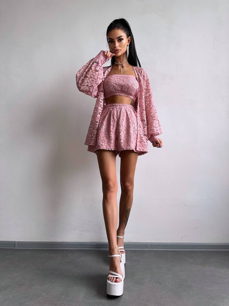 Мереживний комплект трійка  Мереживний комплект трійка  | PUSHKA SHOP