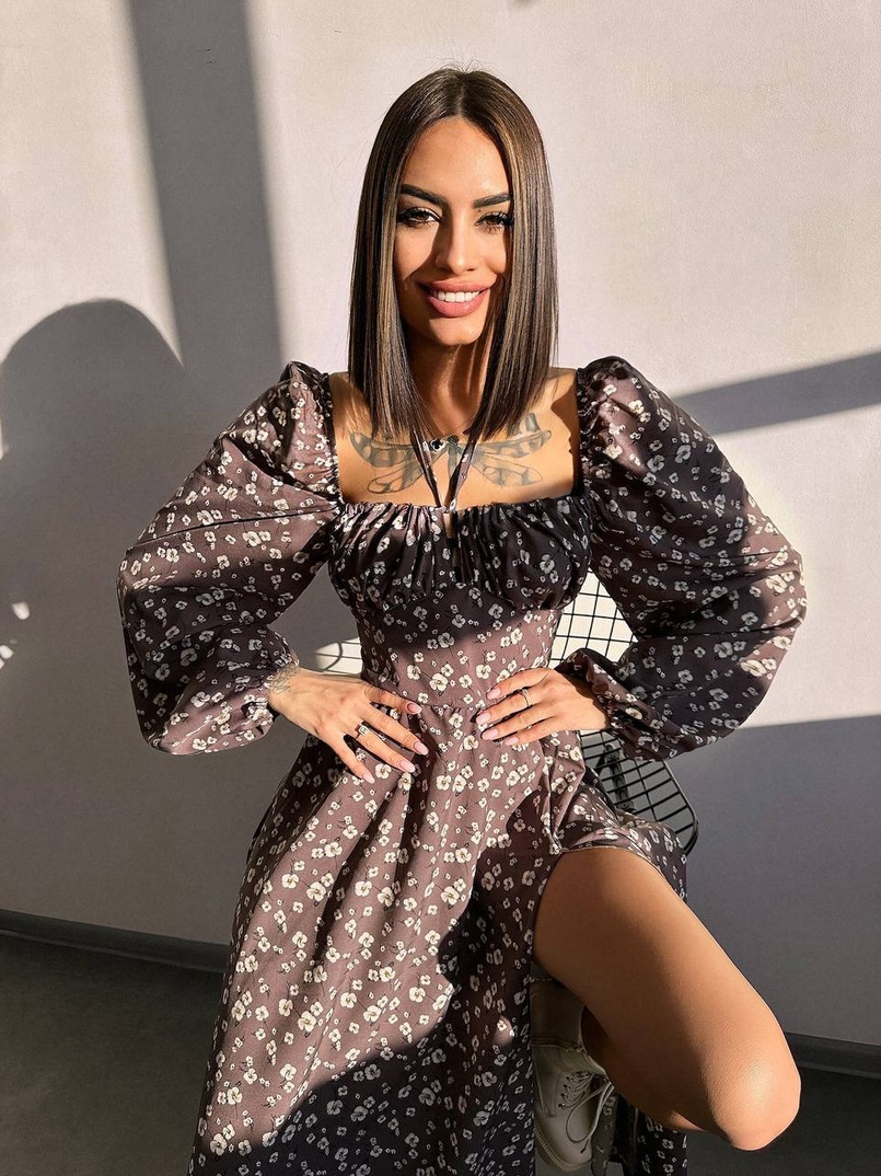 Улюблена сукня-міді зі шнурівкою на талії  Улюблена сукня-міді зі шнурівкою на талії  | PUSHKA SHOP