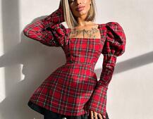 Сукня з об'ємними рукавами + спідниця з воланами Сукня з об'ємними рукавами + спідниця з воланами | PUSHKA SHOP