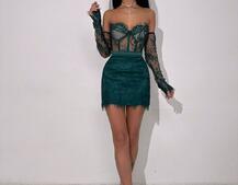 Мереживний комплект: корсет + спідниця   Мереживний комплект: корсет + спідниця   | PUSHKA SHOP