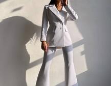 Костюм: піджак на підкладці, штани кльош+ жилет  Костюм: піджак на підкладці, штани кльош+ жилет  | PUSHKA SHOP